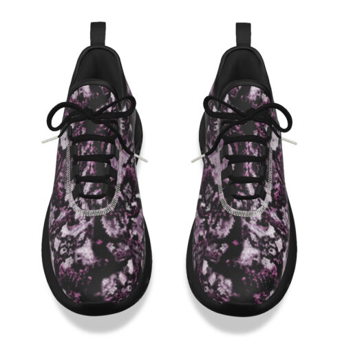 Snake Skin Texture Purple Sports Shoes - Image 4