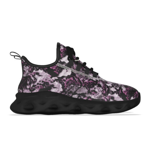 Snake Skin Texture Purple Sports Shoes - Image 6