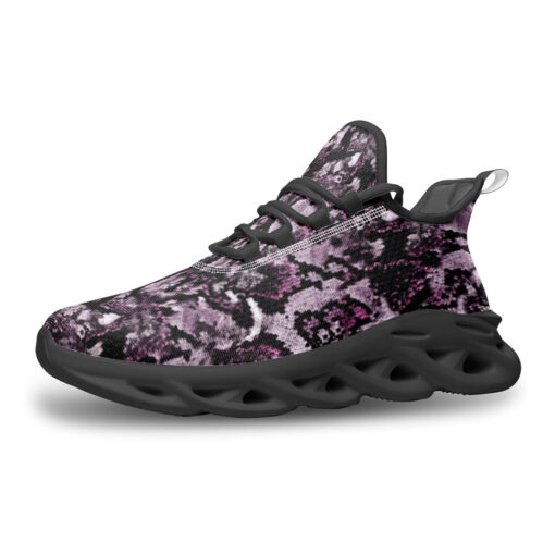 Snake Skin Texture Purple Sports Shoes