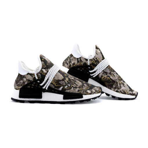 Snake Skin Ornament Mesh Sneakers - Image 3