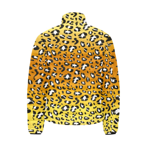 Leopard Art Pattern Men's Padded Jacket - Image 2