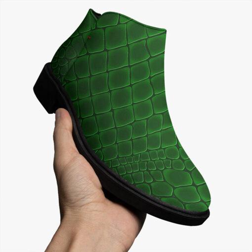 Green Alligator Pattern Fashion Boots - Image 3