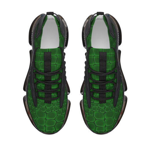 Green Alligator Pattern Air Sneakers - Image 3