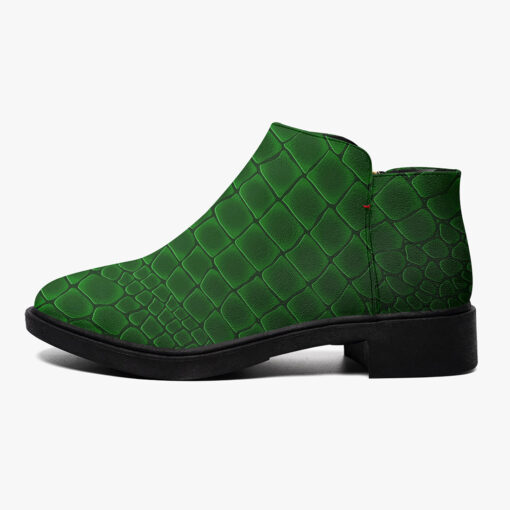 Green Alligator Pattern Fashion Boots - Image 4