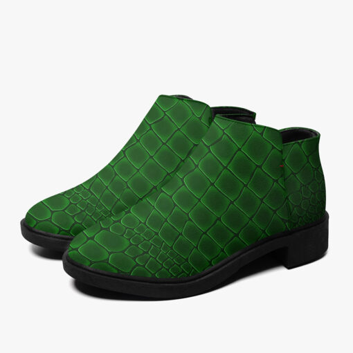 Green Alligator Pattern Fashion Boots - Image 5