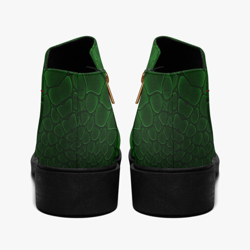 Green Alligator Pattern Fashion Boots - Image 6