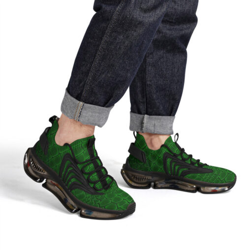 Green Alligator Pattern Air Sneakers - Image 7