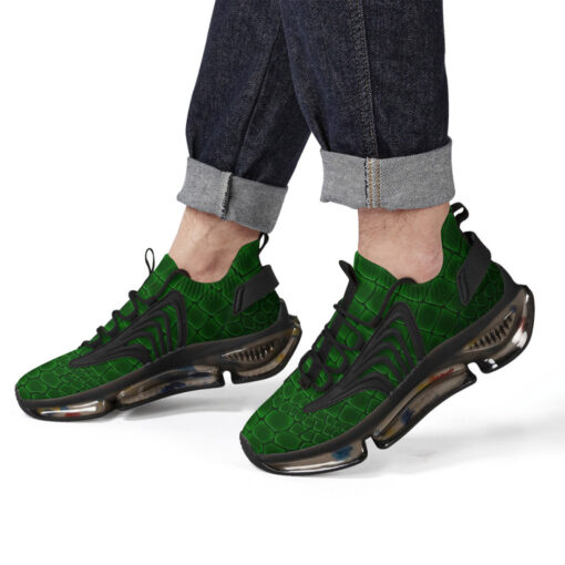 Green Alligator Pattern Air Sneakers - Image 8