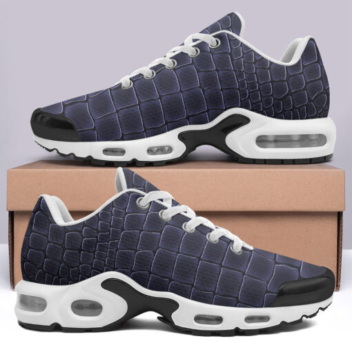 Blue Alligator Pattern Cushion Air Sneakers - Image 3