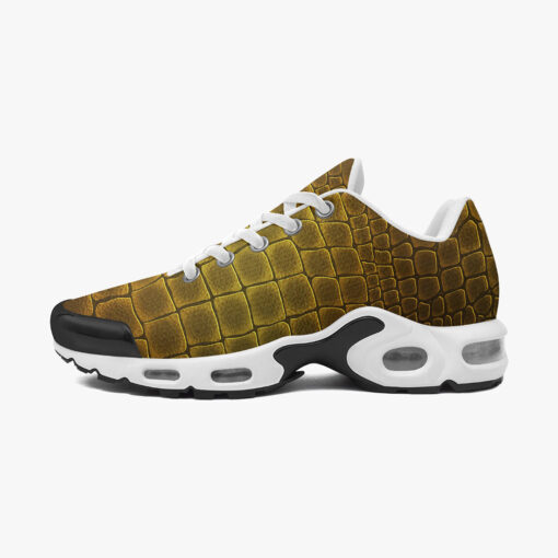 Golden Alligator Pattern Cushion Air Sneakers - Image 4