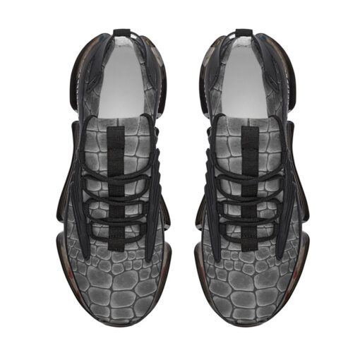 Silver Alligator Pattern Air Sneakers - Image 3