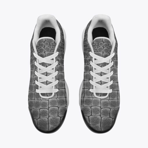 Silver Alligator Pattern Cushion Air Sneakers - Image 5