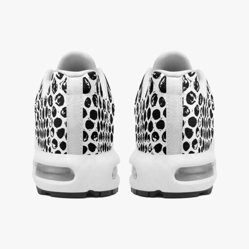 Snake Pattern Black and White Cushion Air Sneakers - Image 6