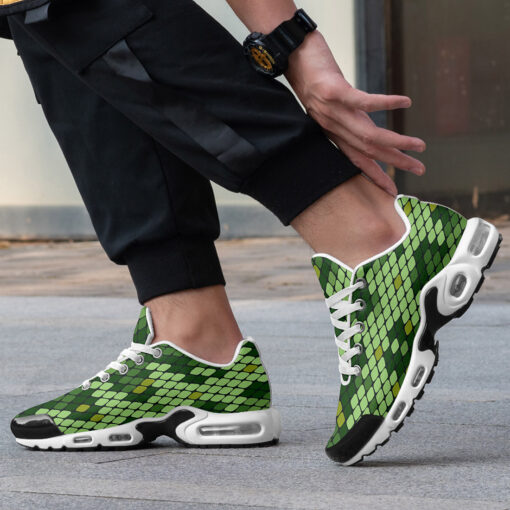 Green Snake Pattern Cushion Air Sneakers - Image 2