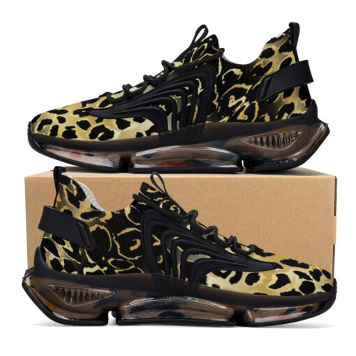 Golden Leopard Texture Air Sneakers