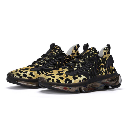 Golden Leopard Texture Air Sneakers - Image 2