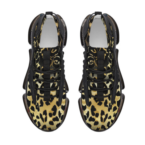 Golden Leopard Texture Air Sneakers - Image 3