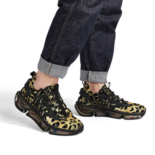 Golden Leopard Texture Air Sneakers - Image 7