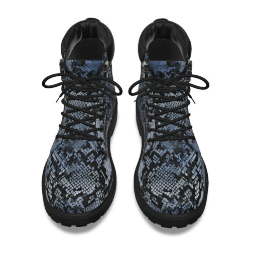 Snakeskin Texture Classic Boots - Image 2