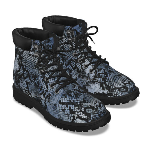 Snakeskin Texture Classic Boots - Image 3