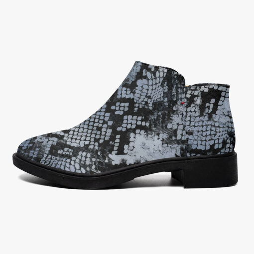 Snakeskin Texture Fashion Boots - Image 5