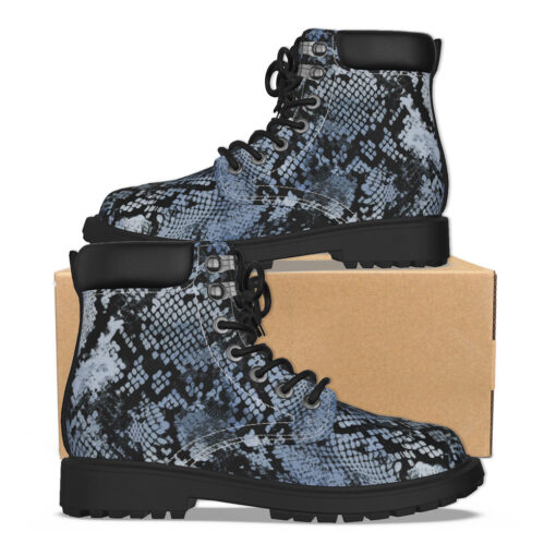 Snakeskin Texture Classic Boots