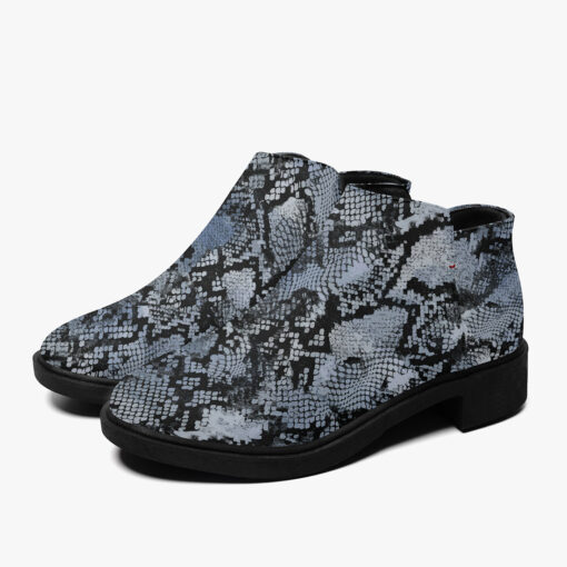 Snakeskin Texture Fashion Boots - Image 5