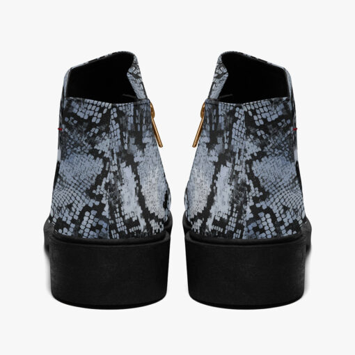 Snakeskin Texture Fashion Boots - Image 6