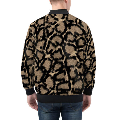 Jaguar Texture Bomber Jacket - Image 2