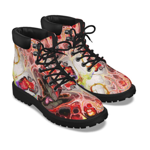 Funky Liquid Marble Art Classic Boots - Image 3