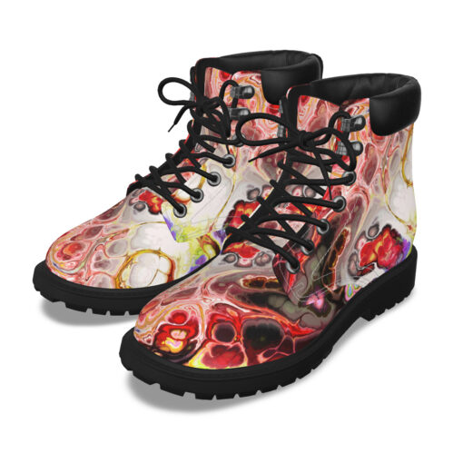 Funky Liquid Marble Art Classic Boots - Image 5