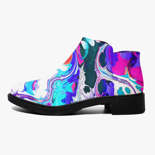 Liquid Flowing Abstract Ink Fashion Boots - Image 5