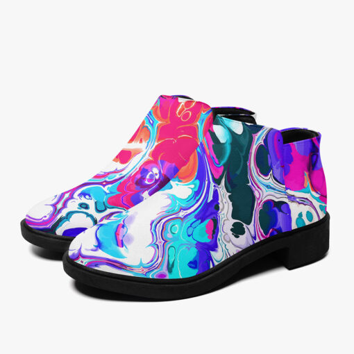 Liquid Flowing Abstract Ink Fashion Boots - Image 4