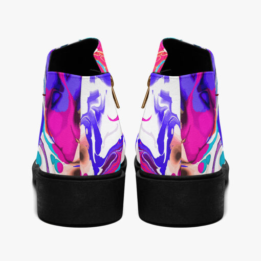 Liquid Flowing Abstract Ink Fashion Boots - Image 3