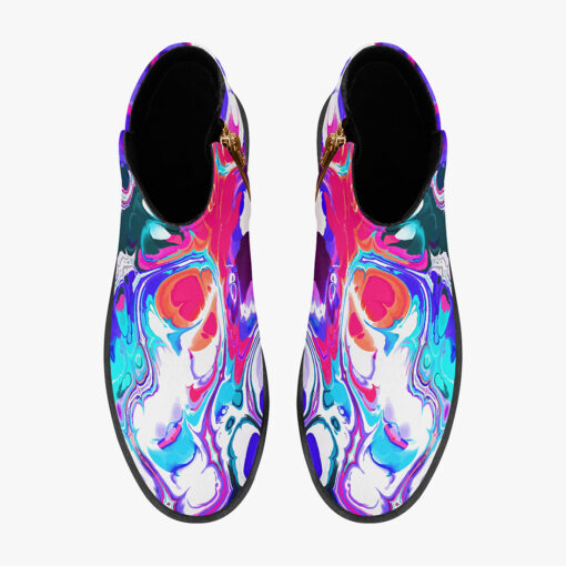 Liquid Flowing Abstract Ink Fashion Boots - Image 7