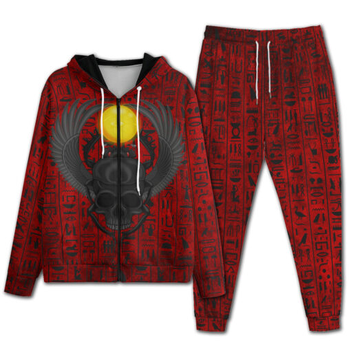 Egypt Winged Beetle Skull Men's Tracksuit