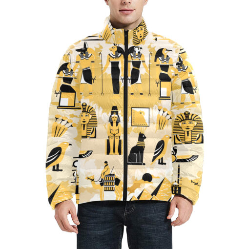 Egypt Symbols Men's Padded Jacket - Image 3