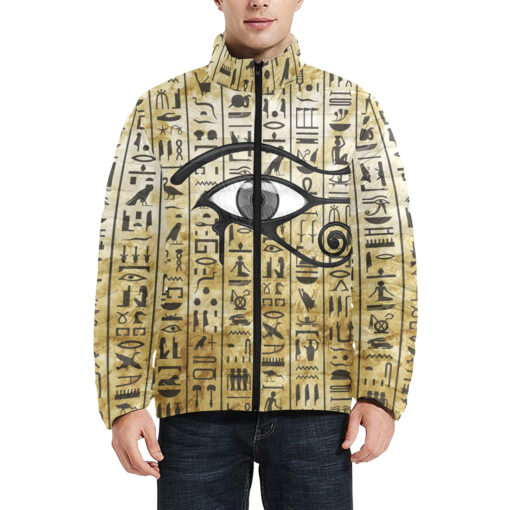 Egypt Eye of Horus Men's Padded Jacket - Image 3