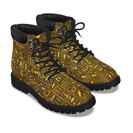 Egyptian Hieroglyphs Classic Boots - Image 3