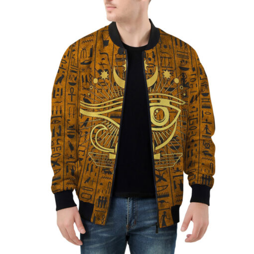 Esoteric Mystic Occult Horus Eye Bomber Jacket