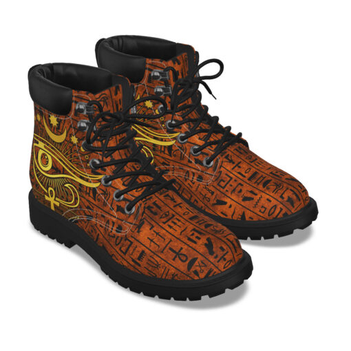 Esoteric Mystic Occult Horus Eye Classic Boots - Image 3