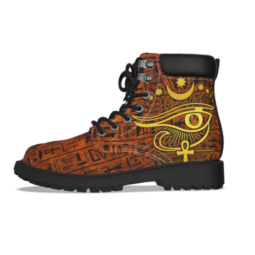 Esoteric Mystic Occult Horus Eye Classic Boots - Image 6