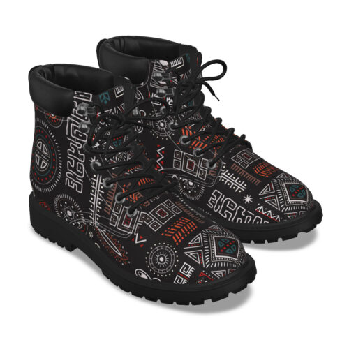 Abstract African Tribal Classic Boots - Image 3