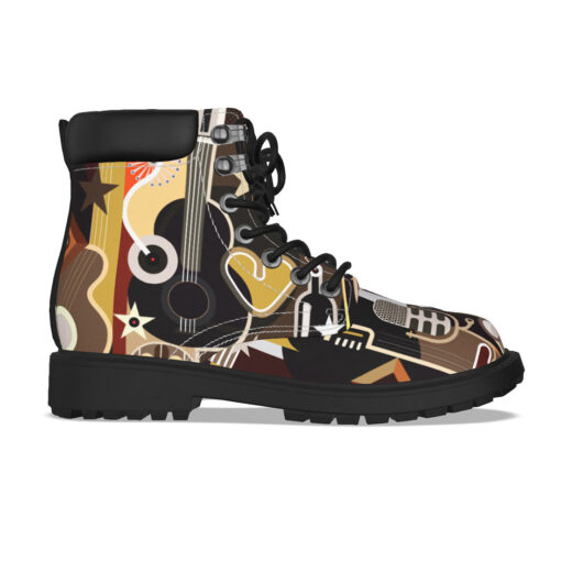 Abstract Music Art Classic Boots - Image 4