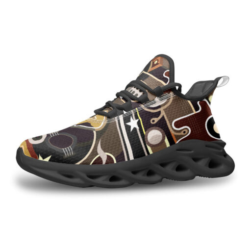 Abstract Music Art Sports Shoes