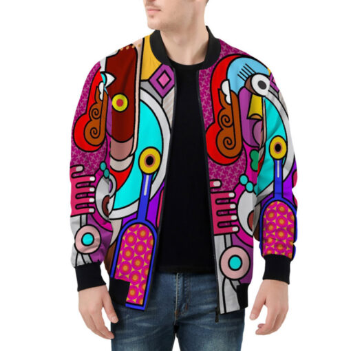 Stained Glass Art Bomber Jacket