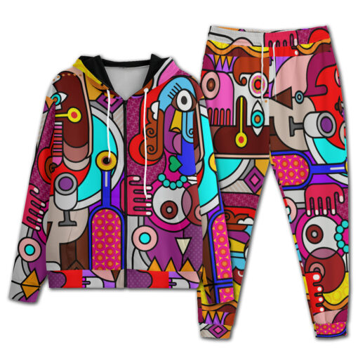 Stained Glass Art Men's Tracksuit