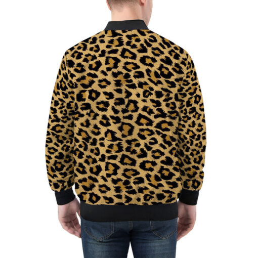 Leopard Art Print Bomber Jacket - Image 2