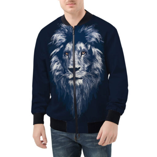 Lion Head Art Bomber Jacket - Image 3