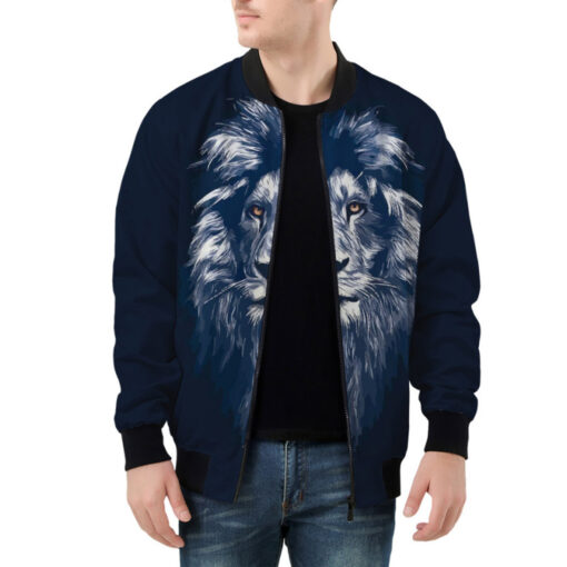 Lion Head Art Bomber Jacket